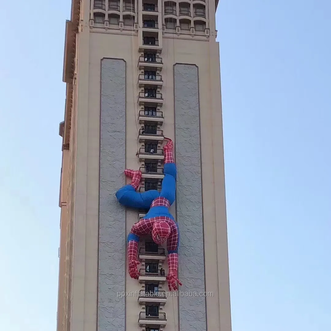 Iklan kustom mainan tiup Spiderman kartun Spider Man besar mainan untuk acara bangunan