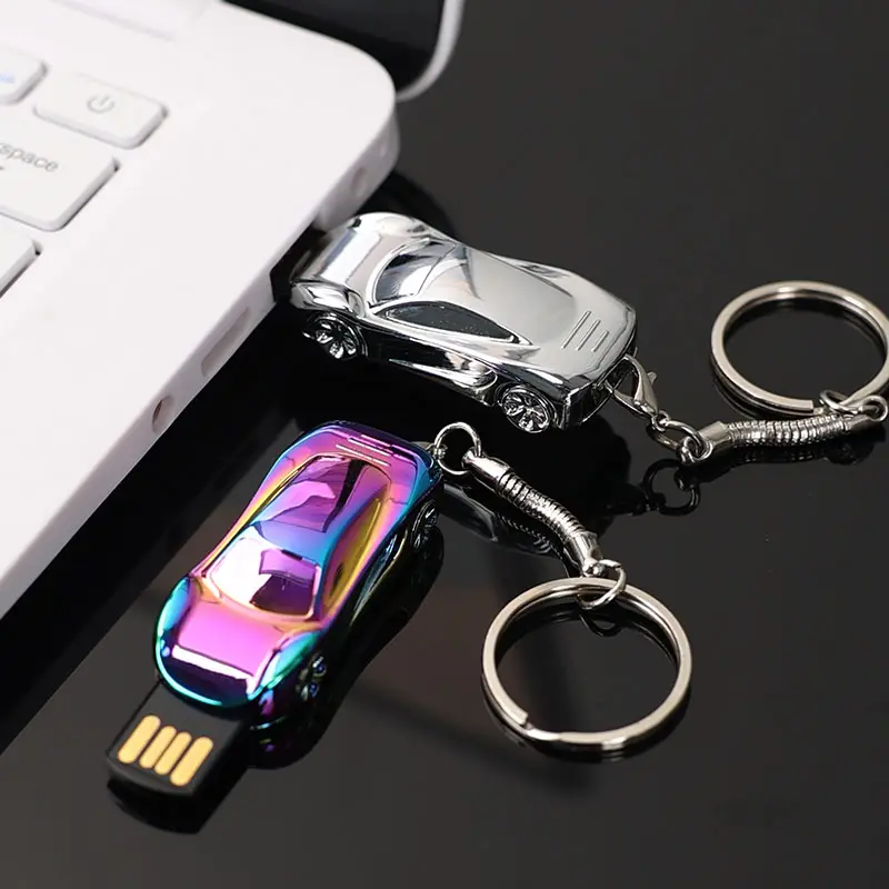 แฟลชไดรฟ์ USB เมมโมเรีย USB ขนาดเล็กสำหรับเล่นกีฬารถทำจากโลหะตามสั่งแฟลชไดรฟ์ USB ขนาด1GB 64GB 128GB