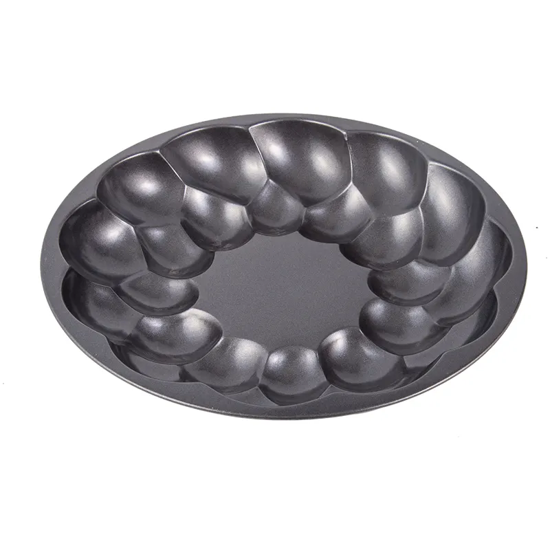 XINZE Carbon Steel Non-Stick Flower Shaped Cake Molds Metal Cake Baking Pan