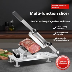 小型家用不锈钢手动切肉机羊肉卷肥牛土豆切割机果蔬工具 - Product Image 2