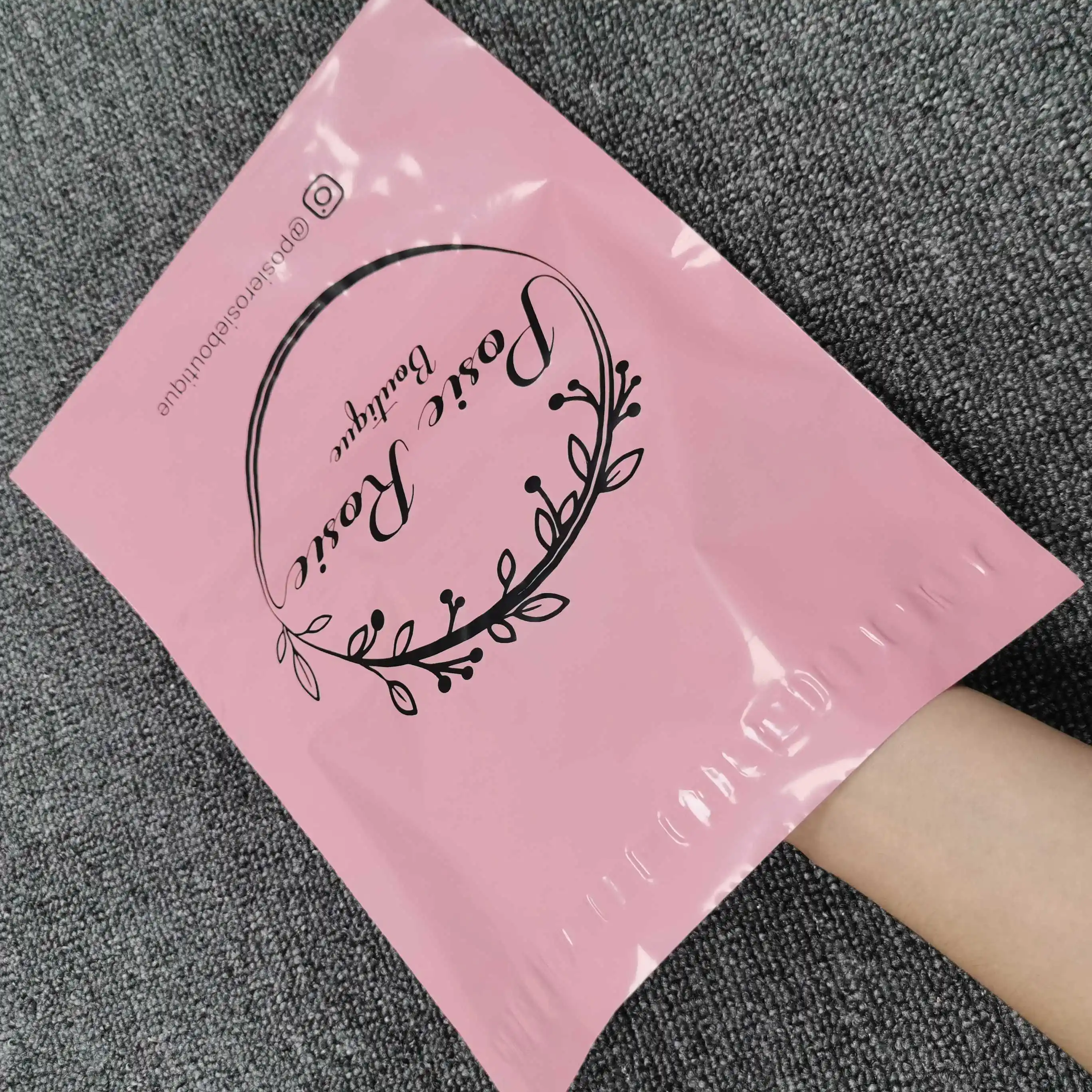 Wholesale Colored Plastic Envelopes Pink Bags Custom Printed Poly Mailers With Logo
