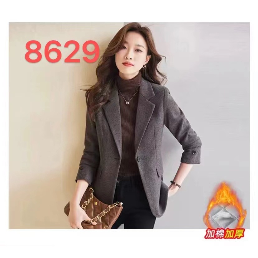 Dark gray suit with added cotton padding