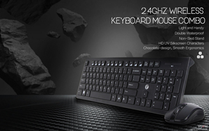 VCOM Wireless <strong>Keyboard</strong> <strong>Mouse</strong> Combo English Spanish Layout QWERTY <strong>Computer</strong> <strong>Keyboard</strong> Optical <strong>Mouse</strong> Set - Product Image 6