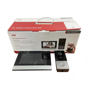 HIK-Videoportero de intercomunicador con sistema de seguridad para el hogar, paquete de red de videoportero IP para Villa o casa - Product Image 1