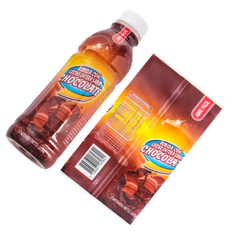 colorful shrink label