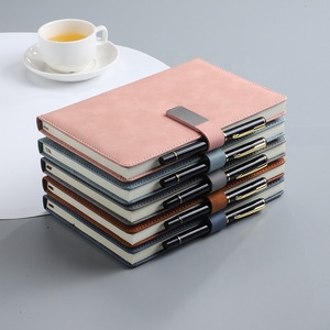 Cuaderno de tapa dura tamaño A5 con logotipo personalizado Bloc de notas de cuero simple para oficina de negocios con Diario de página interior para uso escolar y de regalo - Product Image 2