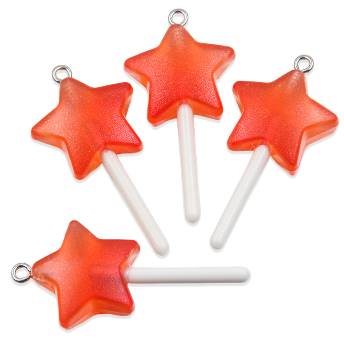 Estrella roja de cinco puntas -21*44mm2g