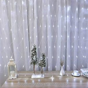 3*3m 300led fata luce della tenda di rame filo di filo di corda decorazione festa di Natale di nozze Usb telecomando stringa di luce