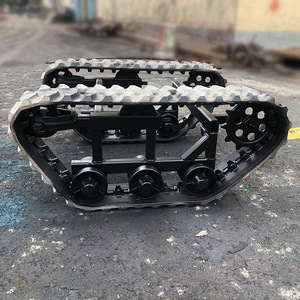 Khung Gầm Cao Su Thép Theo Dõi Khung Gầm Cho Hệ Thống Bánh Xích Mini Excavator Khoan Rig Crusher Crane Robot Phụ Tùng Máy Móc - Product Image 2