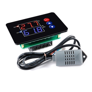 Controlador de temperatura y humedad de 12V-24V, interruptor de Control de humedad, pantalla Digital, salida Dual, nuevo - Product Image 1