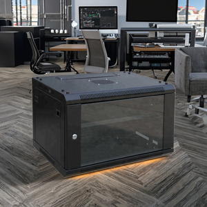 שרת מתלה 4u 6u 9u 12u 15u 18u 20u 18u 20u רכוב קיר בגודל 19 אינץ 'סטנדרטי פלדה אבקת מתכת המשמש עבור רשת - Product Image 2