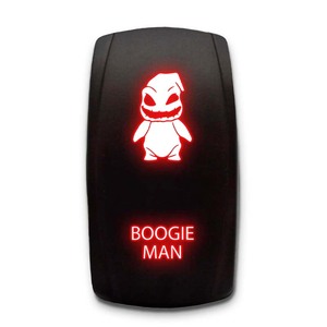 <span class=keywords><strong>Boogie</strong></span> người đàn ông Laser khắc SPST dọc Rocker chuyển ON/OFF 20A 12V Red LED chiếu sáng chuyển đổi chuyển đổi cho Xe thuyền xe tải - Product Image 1