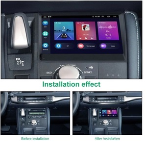 Navigatiesysteem voor Lexus CT200H 2011-2018, 7 inch, met split-screen touchscreen, DSP, Android Auto, CarPlay, Mirror Link, dashboardmontage - Product Image 2