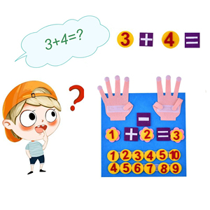 売れ筋教育リソース子供のおもちゃは数学の数を数えて知的練習指学習ボードを感じました - Product Image 6