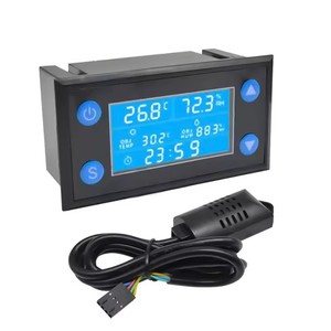W1212 220V Digital temperatura di controllo di umidità Timer SHT20 sonda sensore per incubatore acquario termostato Humidistat - Product Image 1