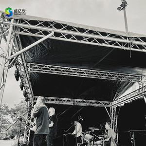 קונצרט חיצוני truss מופע אלומיניום שלב פלטפורמה אירוע truss תצוגה גג משולש מעוקל