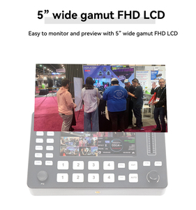 JJTS-Conmutador de vídeo multifuncional con 4 entradas HDMI, transmisión en vivo, control de joystick, mezclador de estudio, conmutador de vídeo - Product Image 2