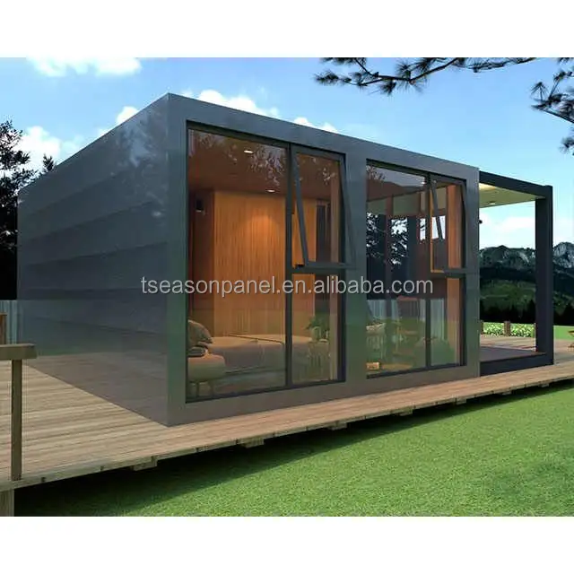 Habitação Modular Casas Imobiliárias Prefab Gartenhaus Construção Rápida Casas Pré-fabricadas para Equador Container House Modern