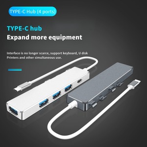 <span class=keywords><strong>USB</strong></span>-<span class=keywords><strong>C</strong></span> Hub Dongle ADS-301c 5-Port <span class=keywords><strong>Multi</strong></span> Splitter 1 * USB3.0 3 * USB2.0 Thunderbolt 4 1 * USB3.0 + 3 * USB2.0 + Tipo-<span class=keywords><strong>c</strong></span> Adaptador Dongle Hub