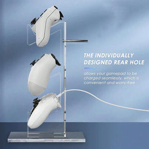 Современная пластиковая подставка для наушников для PS5/PS4/<span class=keywords><strong>PS3</strong></span>/<span class=keywords><strong>PS2</strong></span>/Switch Pro/Xbox игровые контроллеры включает в себя чистящий горшок-совместим со всеми - Product Image 4