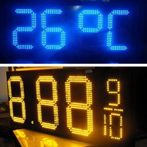 Grande Vendita DEGLI STATI UNITI Regolare 7 Segmenti LED Prezzo Cambia Segno Gas Stazione di Display A LED A Bordo - Product Image 3