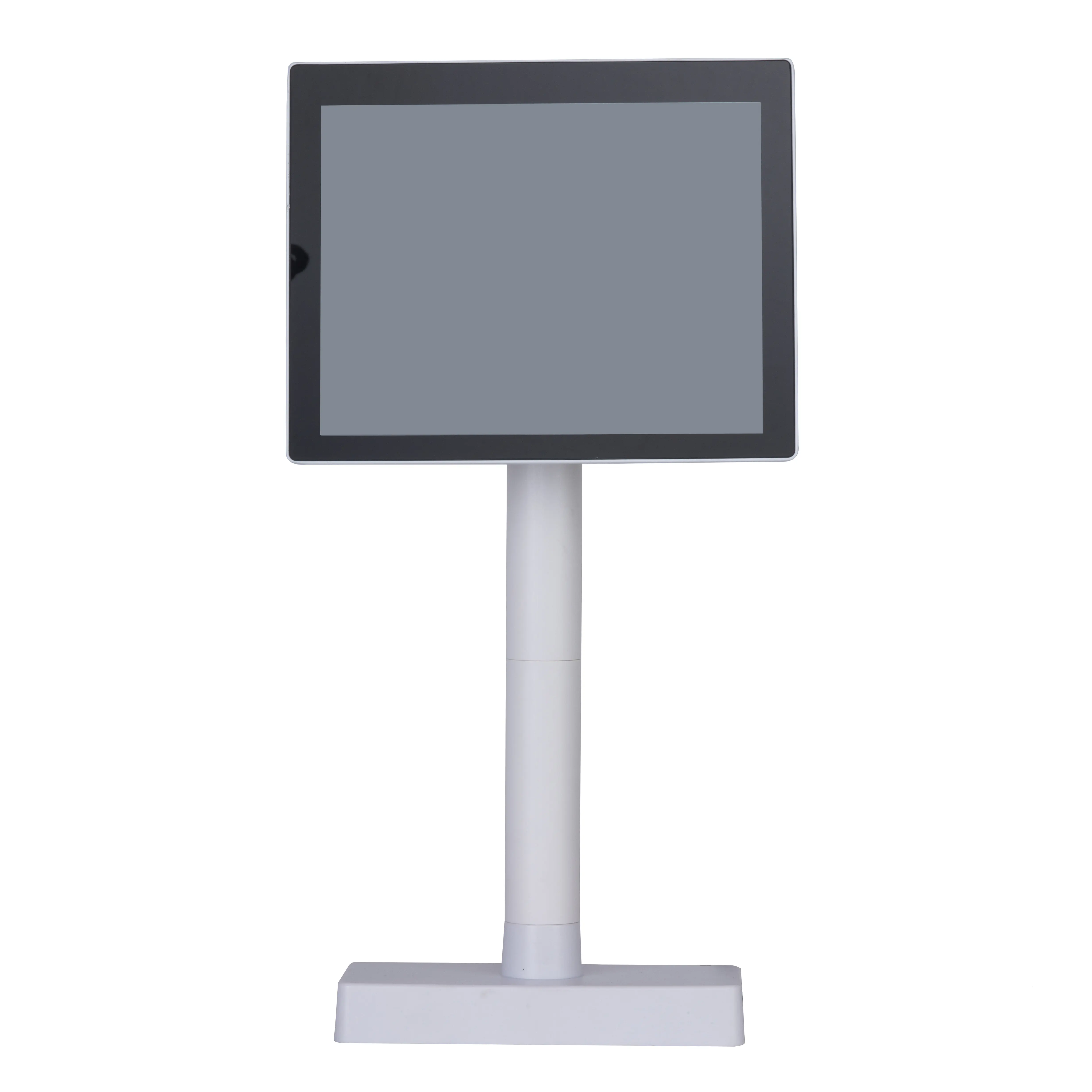 Plastik stand VGA portu ile 9.7 inç alüminyum LED monitör müşteri ekranı on-touch reklam ekranı