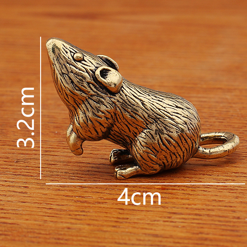 Ornement coloré de grand rat du zodiaque, poids :