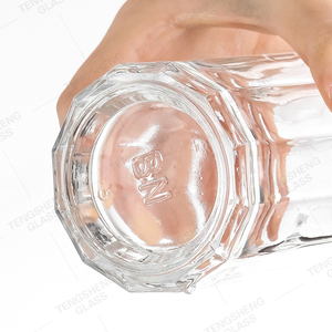 Wholesale Flat-Shaped 100ml 200ml 375ml 500ml 750ml <strong>1L</strong> Spirits Gin Vodka Liquor Glass Bottles with Cork Screw Cap for Tequila - Product Image 6