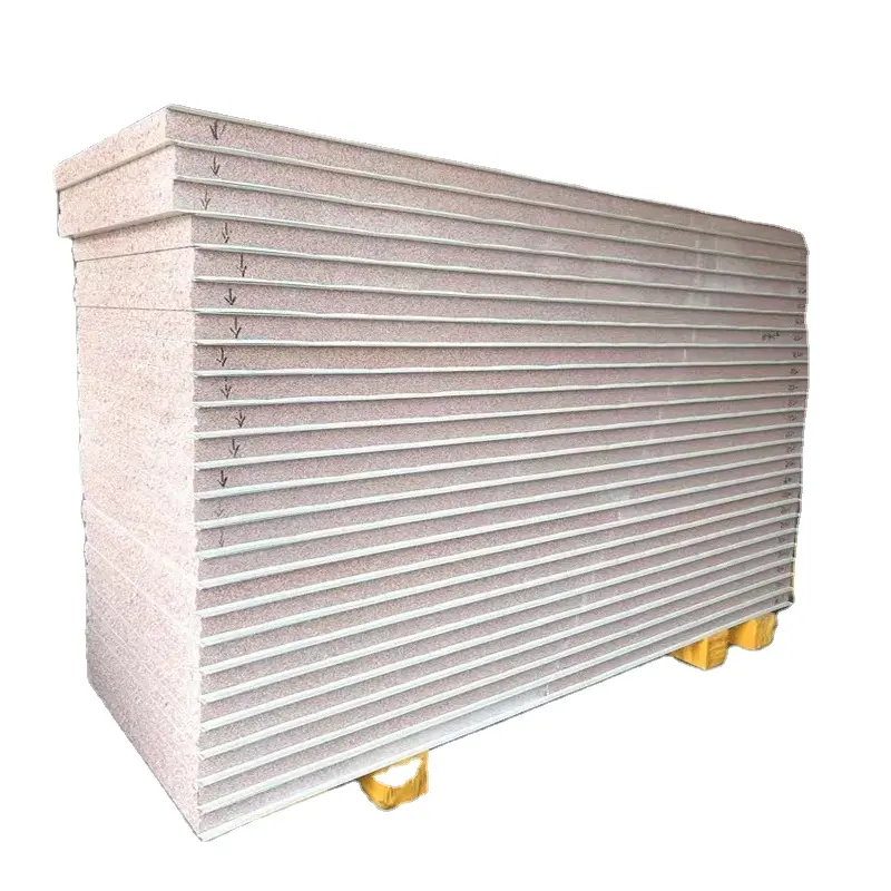 Nueva Lista de diseño Techo de pared a prueba de clima Panel sándwich Eps Precio Paneles de pared de poliestireno/paneles acústicos/materiales de construcción