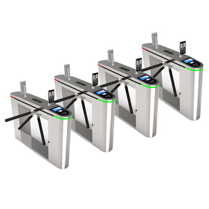 Sistema de control de acceso biométrico de puerta de torniquete de trípode automático de fábrica Bosiny con torniquetes de reconocimiento Wiegand Face RFID QR - Product Image 4