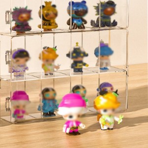 Klare Acryl vitrine für Sammlerstücke Figuren Staub dichte Tür Aufbewahrung sbox Schrankst änder für Lego Action figuren Pop Mart - Product Image 6