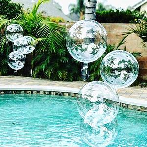 LED Bobo Bobo onspasparent LED ışık up balonlar helyum tarzı parti doğum günü dekor için dize işıkları ile kızdırma kabarcık balonlar - Product Image 2