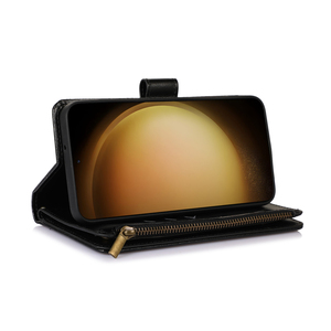 सैमसंग गैलेक्सी ए 06 ए 16 ए 26 ए 56 ए 07 ए 17 5 ग्राम वॉलेट पु चमड़े के फ्लिप कवर कलाई जिपर 9 कार्ड स्लॉट लक्जरी फोन केस - Product Image 5