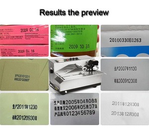 Automatische Datum Chargen nummer Stempel Markierung Lebensmittel beutel Druckmaschine Film Plastiktüte Druckmaschine