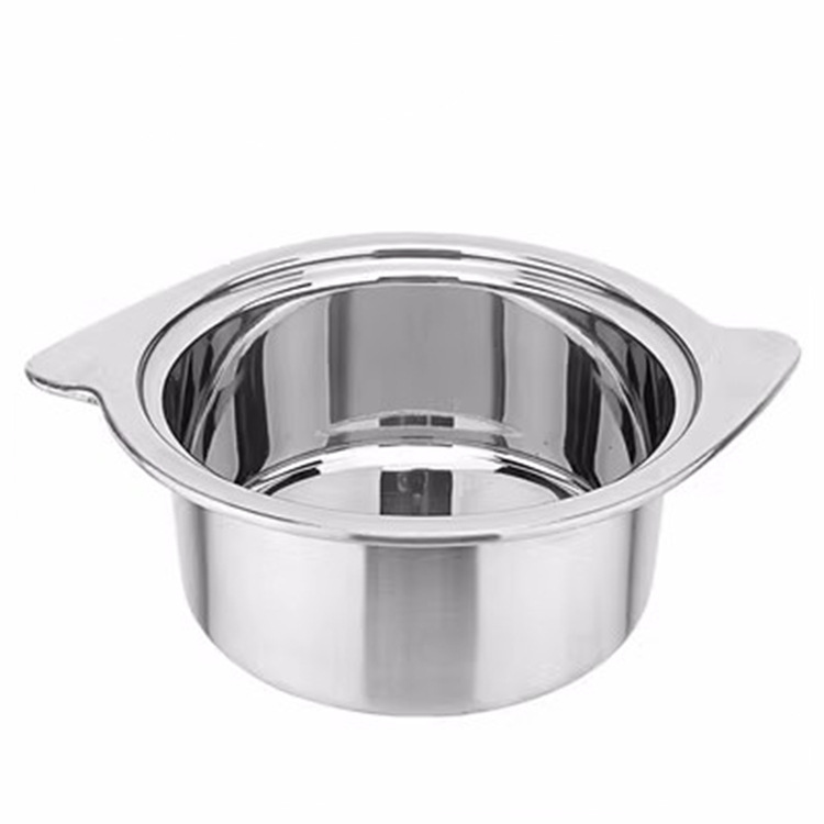 Open-top clear broth pot