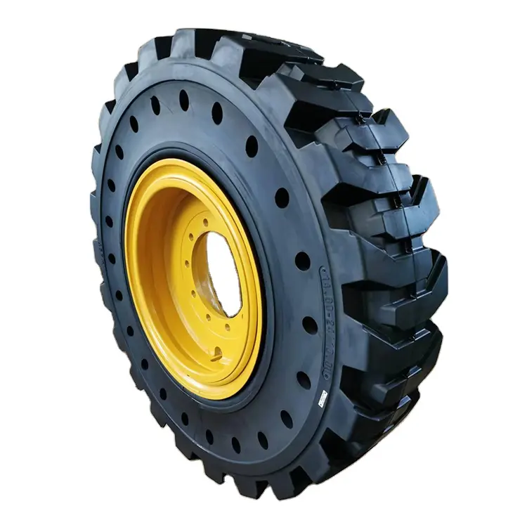 Manufacturer directly motor grader wheel 17.5-25 13.00-24 14.00-24 16.00x24 with rim solid tire bulks solution service company