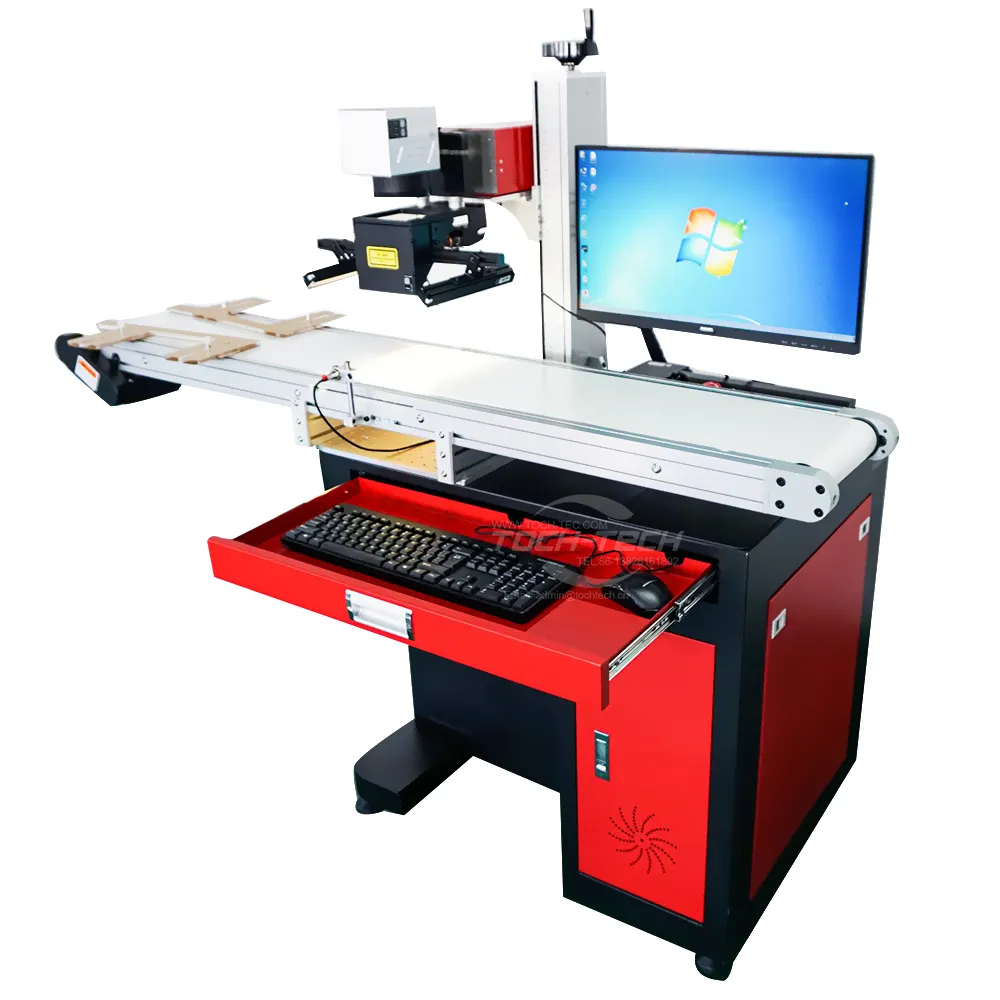 Machine de gravure profonde de marquage laser à fibre pour marqueur de Surface de moule en métal 50W 60W 80W 100W