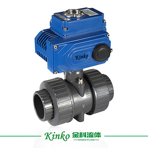DN40 UPVC PVDF PVC 220VAC 24VDC วัสดุคู่ยูเนี่ยนไฟฟ้ามอเตอร์บอลวาล์ว - Product Image 5