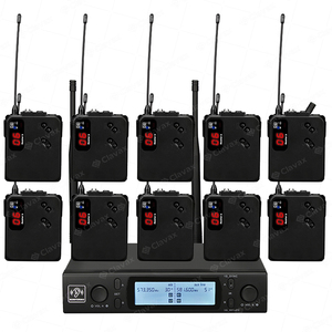 Clavax IEM-100 10 Bodypacks Không Dây Trong Tai Hệ Thống Màn Hình 2 Kênh Studio Loại Màn Hình Cho Sân Khấu Nhà Thờ Ban Nhạc Nhạc Nhạc Công Trường - Product Image 6