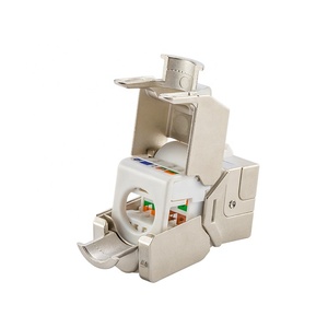 Linkwylan Cat6A Keystone Jack RJ45 Modular Jack <strong>with</strong> Shield for Wall Plate Toolless Blank <strong>Patch</strong> <strong>Panel</strong> Telecom Parts - Product Image 3