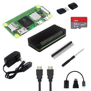 Raspberry Pi Zero 2 W Entwicklungs kit mit Gehäuse GPIO Header Netzteil SD-Karte HDM-kompatibler Kabel kartenleser Schrauben dreher - Product Image 1