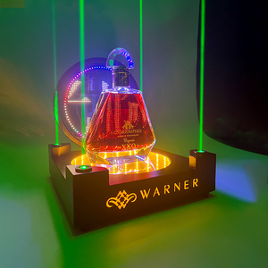 Rich shining <span class=keywords><strong>Programmable</strong></span> LED Bottle Presenter-Kunden spezifisches Champagner-Display mit Laser effekt-für Nachtclub/KTV
