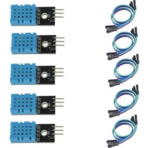 DHT11 Sensor de temperatura y humedad 3,3 V-5V Medida de humedad 20%-95% Medida de temperatura 0-50 grados Celsius