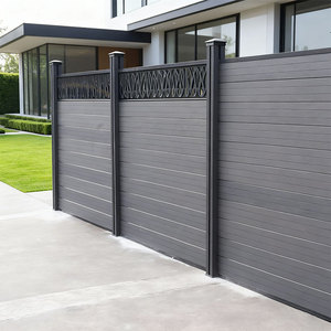 Устойчивые к УФ-излучению композитные ограждения из древесно-полимерного материала с алюминиевыми столбами для сада, декоративные панели для дома - Product Image 2