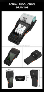 モバイルデータAndroid端末1D/2Dスキャナー、バーコードスキャンおよびサーマルプリンターと統合、80mm印刷PDAを装備 - Product Image 6