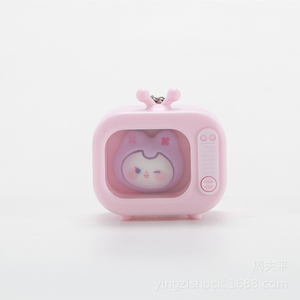 Sáng Tạo mini ánh sáng lên TV nhỏ ánh sáng lên âm thanh móc chìa khóa treo món quà nhỏ phim hoạt hình Móc Chìa Khóa trường Túi Mặt dây chuyền - Product Image 3