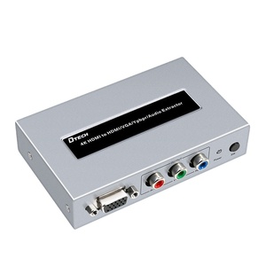 DTECH高品质4K HDMI音频提取器HDMI至HDMI VGA YPBPR音频分离转换器