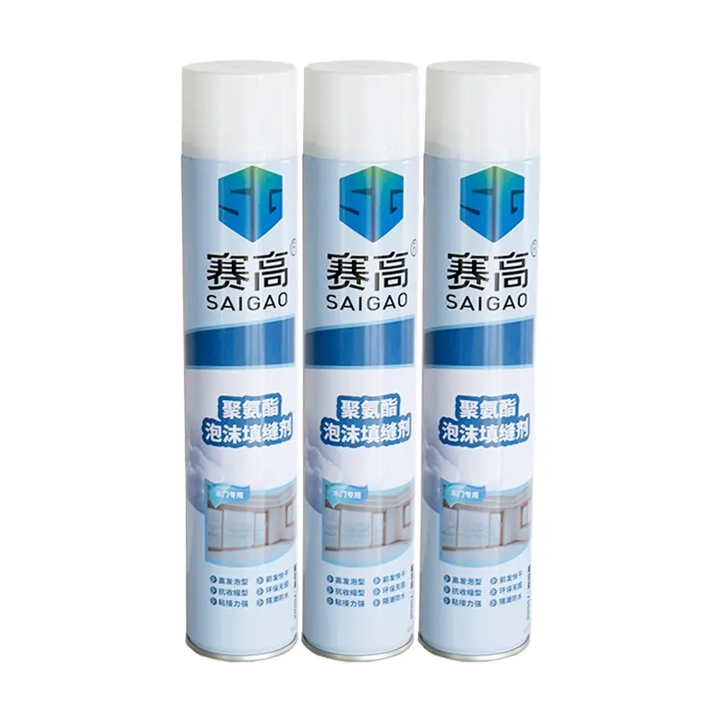 Espuma de poliuretano de espuma PU de spray de componente único para instalação de isolamento de bom preço de fábrica