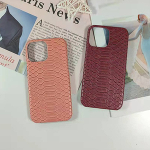 Logotipo personalizado correa de hombro Python PU Funda de teléfono de cuero Cross Body Funda de teléfono móvil para iPhone 14