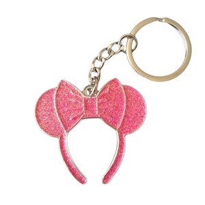 EDC מותאם אישית הוסף אופציונלי נצנצים לקישוט מחזיק מפתחות הרצוי שלך מחזיק מפתחות Yibao לייזר אבץ סגסוגת מתכת מתנת PVC 38 גרם